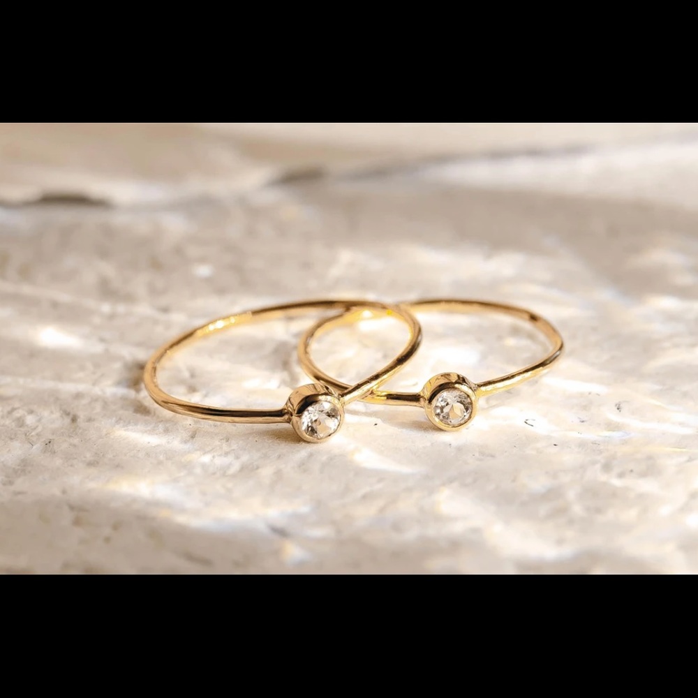 Linjer Anya Ring Solid Gold Diamond Size 6